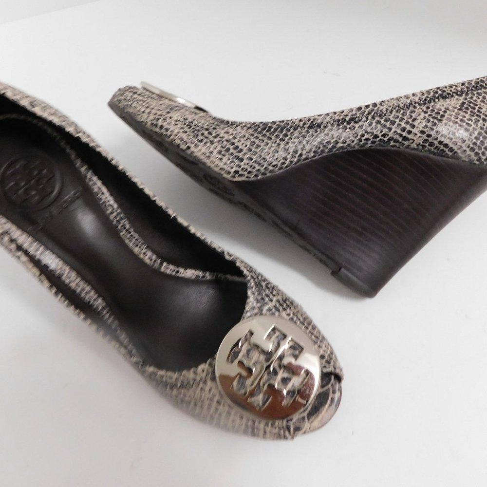 Tory Burch Julianne Multi-Color Python Embossed L… - image 2